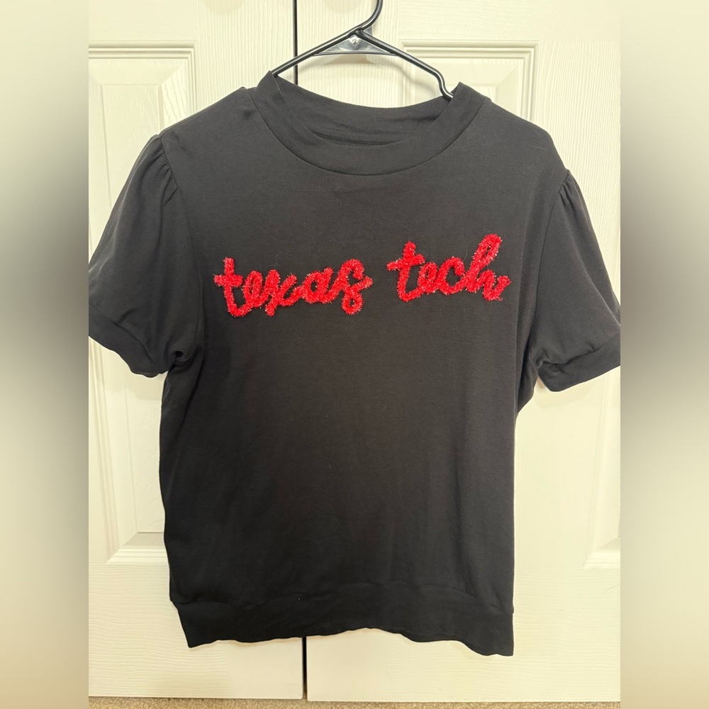Texas Tech Stewart Simmons Glitter Script Shirt